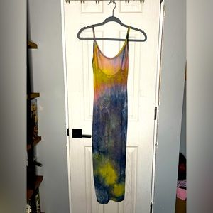 Tie Dye Mesh Dress